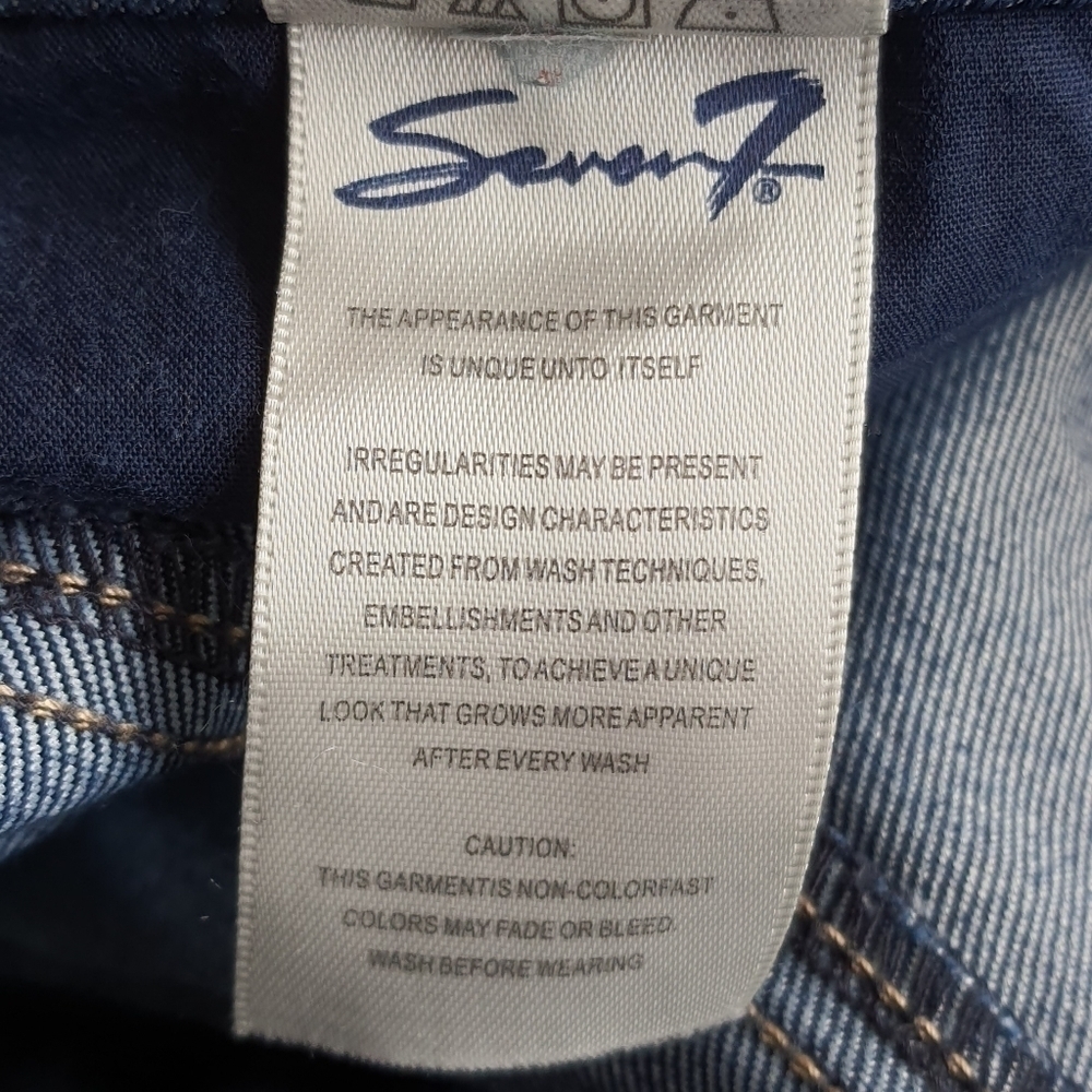 SEVEN7 Jeans High Waisted Womens 6 Slim Straight Blue Denim - Picture 12 of 16